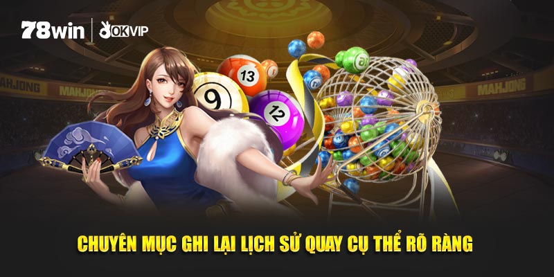 Chuyên mục ghi lại lịch sử quay cụ thể rõ ràng 